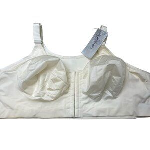 CATHERINES INTIMATES WIRELESS BACK SMOOTHING BRA IN IVORY 42DD NEW Front closure